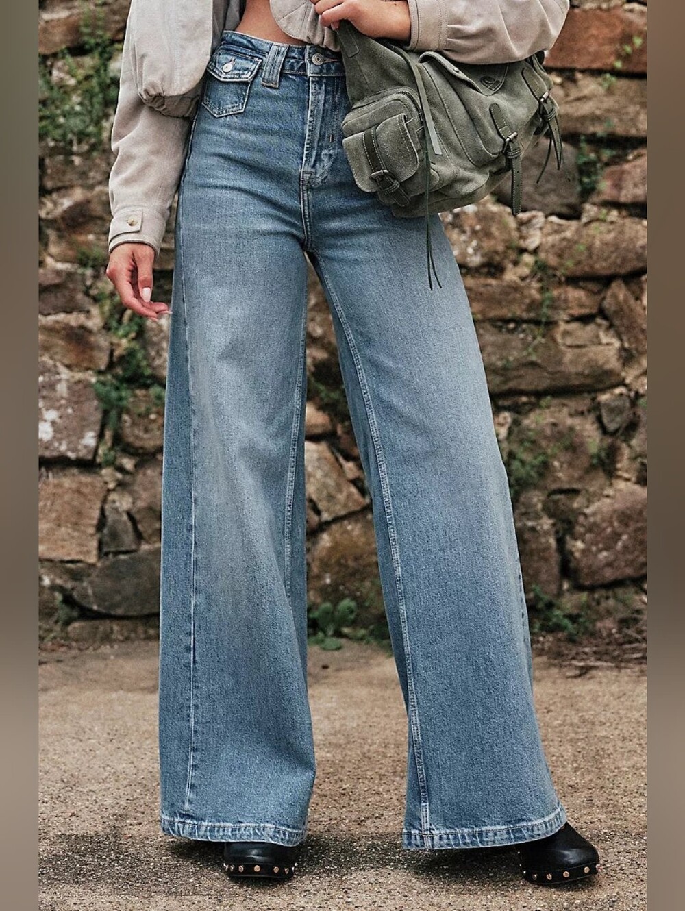 We The Free Kellee High Rise Palazzo Jeans